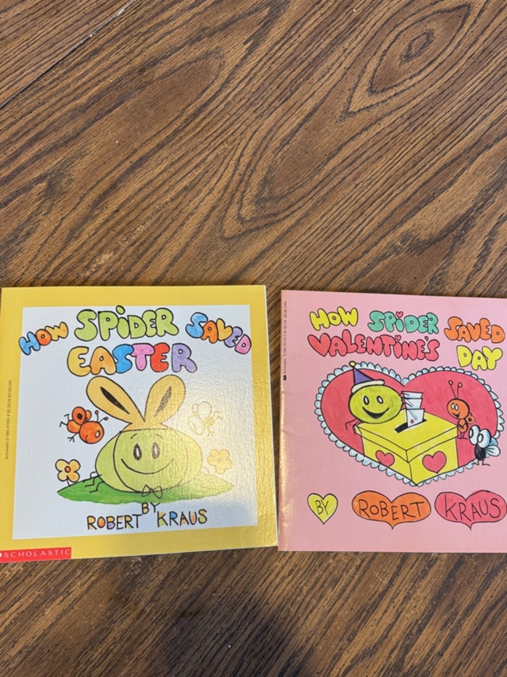 Vintage book bundle: How Spider Saved Easter and How Spider saved Valentines Day